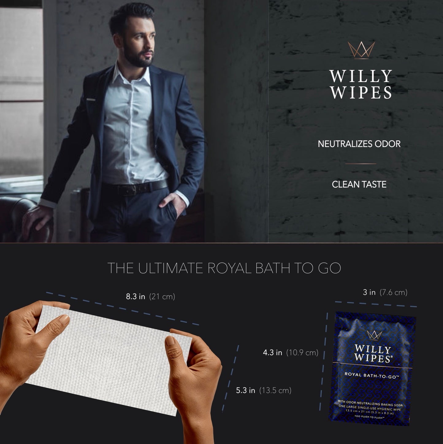 WILLY WIPES, The Imperial Box (24-Count)