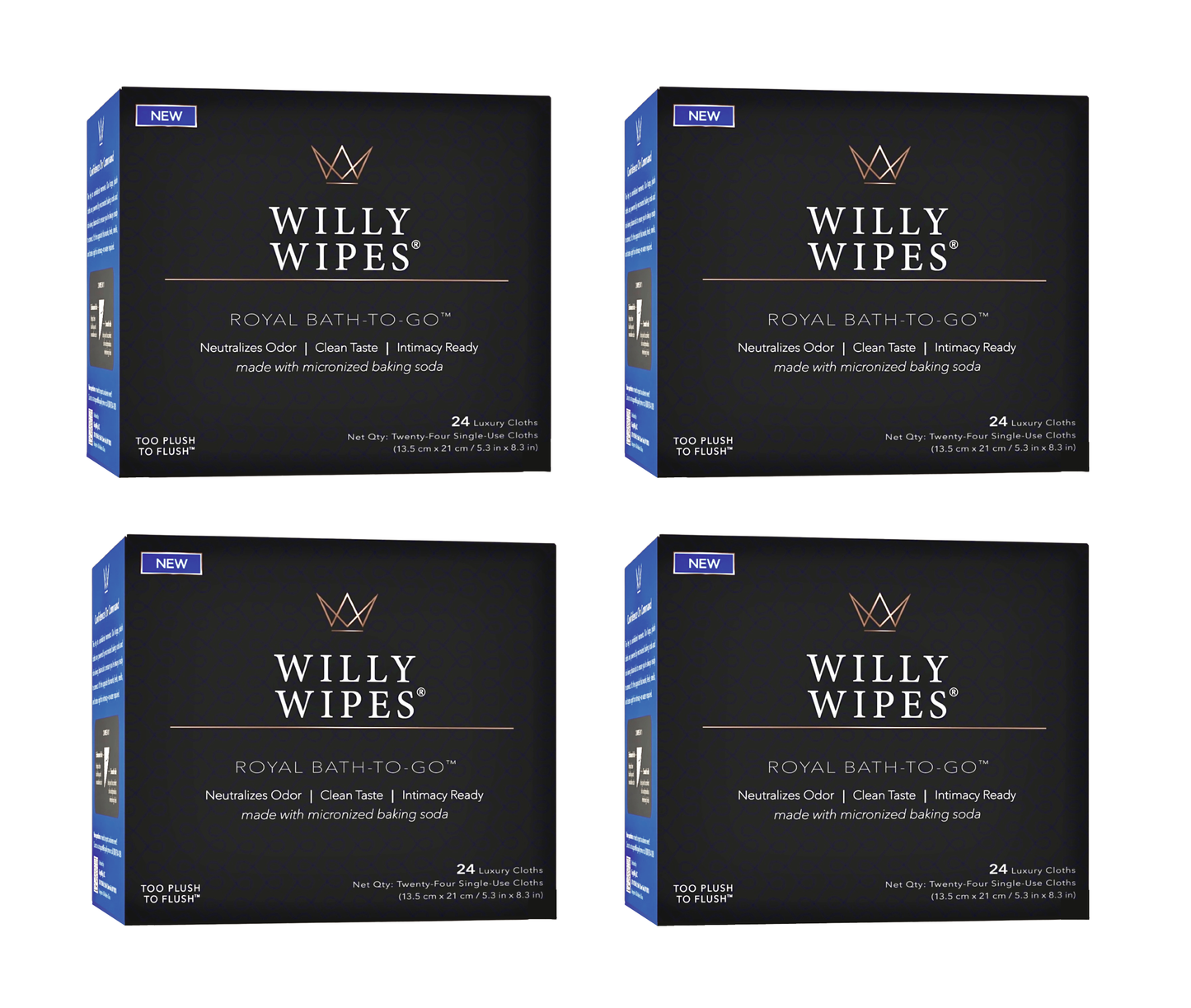 WILLY WIPES, The Sovereign Supply 4-Pack (96 Count)